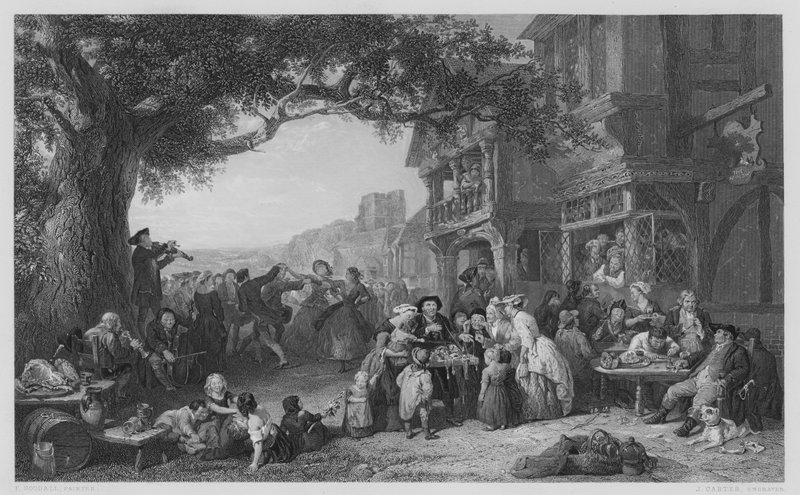 The Village Festival (engraving) by Frederick (after) Goodall