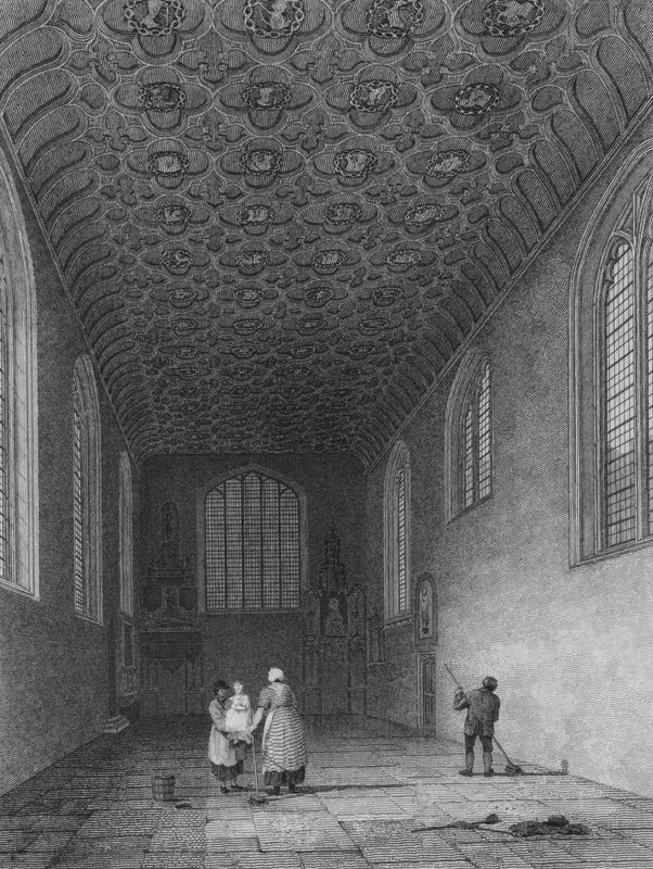 Interior of the Savoy Chapel, Westminster by Frederick (after) Nash
