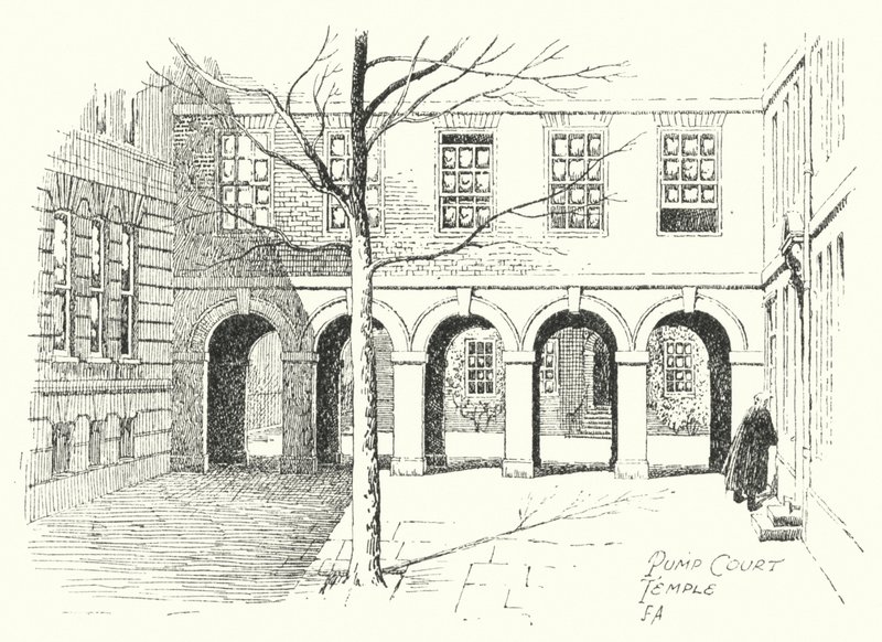 Pump Court, Temple by Frederick Adcock
