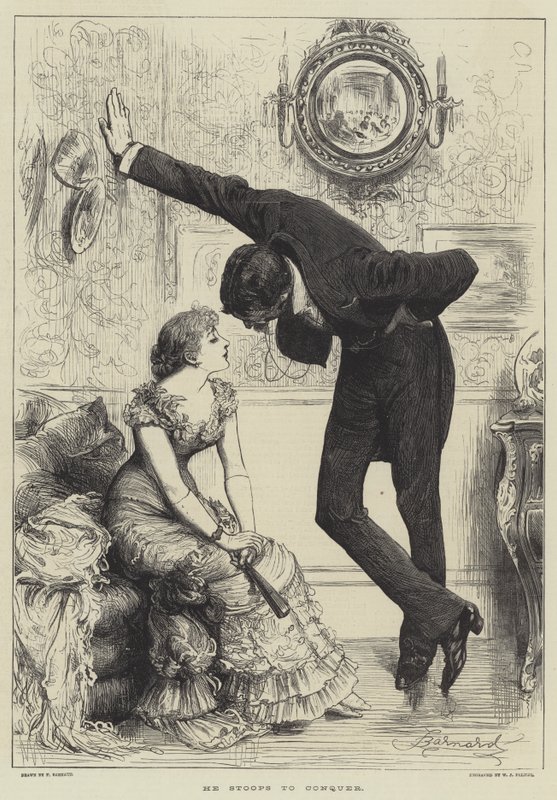 He Stoops to Conquer by Frederick Barnard