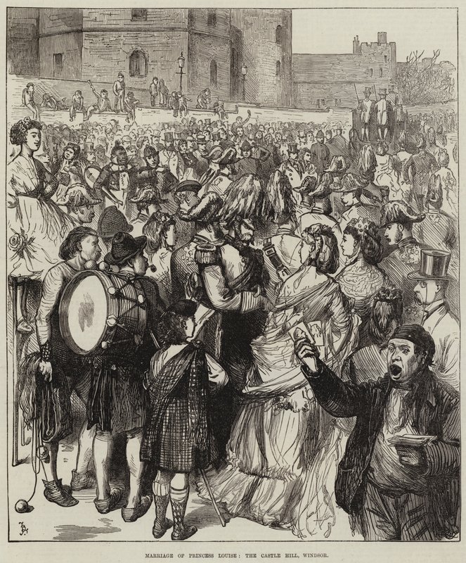 Marriage of Princess Louise, the Castle Hill, Windsor by Frederick Barnard