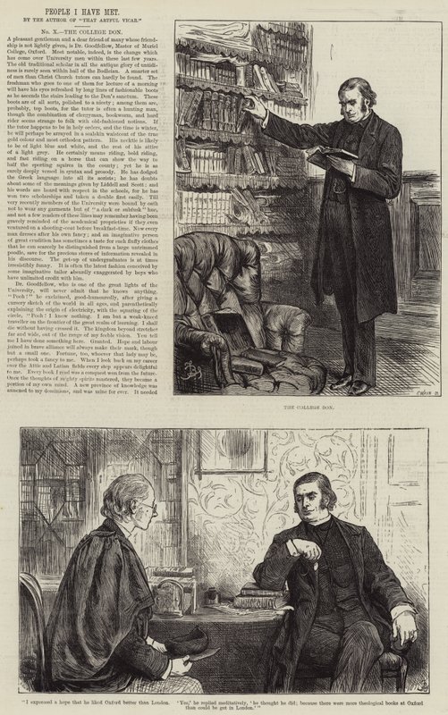 People I Have Met, the College Don by Frederick Barnard