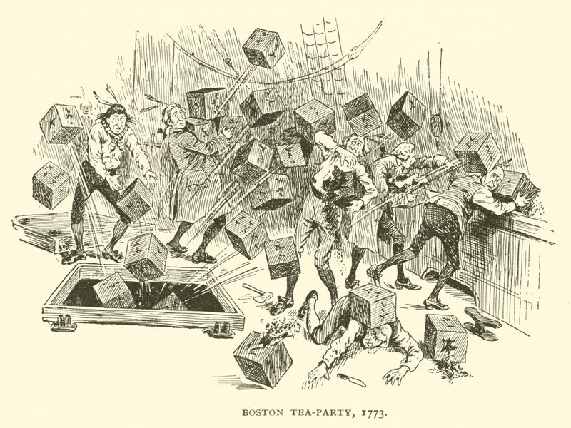 Boston Tea-Party, 1773 by Frederick Burr Opper