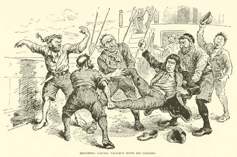 Columbus having trouble with his sailors by Frederick Burr Opper
