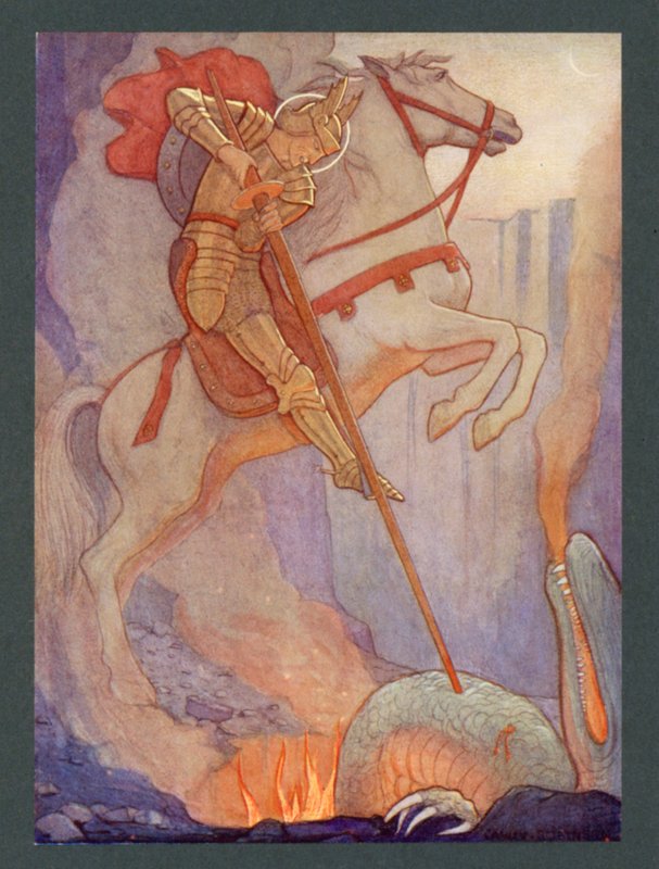 St George, 4th Century, Festival 23 April by Frederick Cayley Robinson