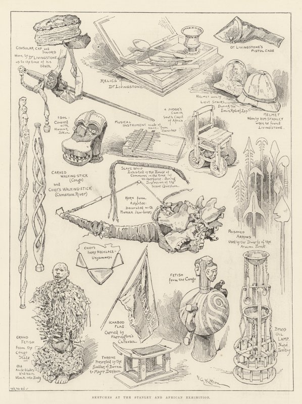 Sketches at the Stanley and African Exhibition by Frederick George Kitton
