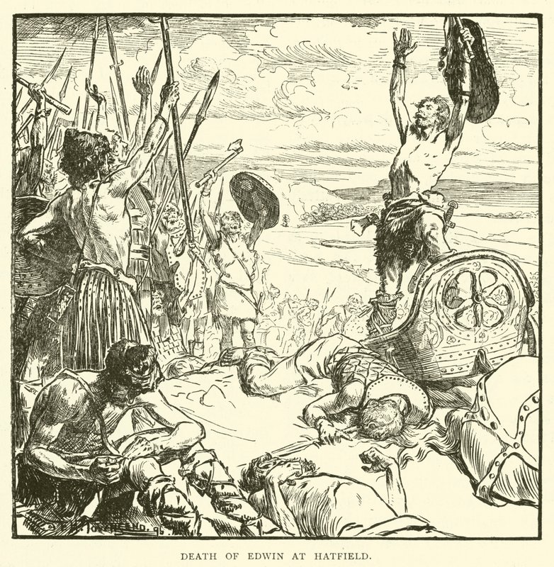 Death of Edwin at Hatfield by Frederick Henry Townsend