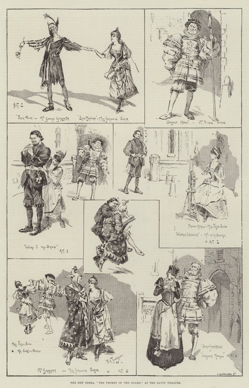 The New Opera, The Yeomen of the Guard, at the Savoy Theatre by Frederick Henry Townsend