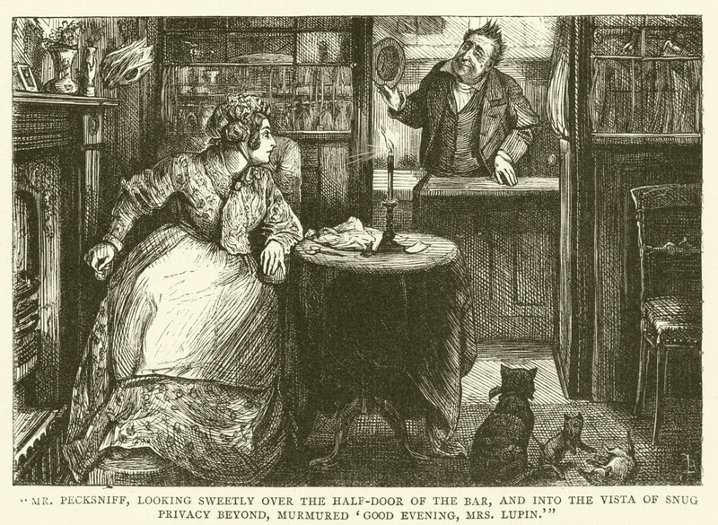Illustration for Martin Chuzzlewit by Frederick L. Bernard