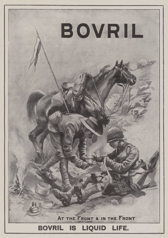 Advertisement, Bovril (engraving) by Frederick William Burton