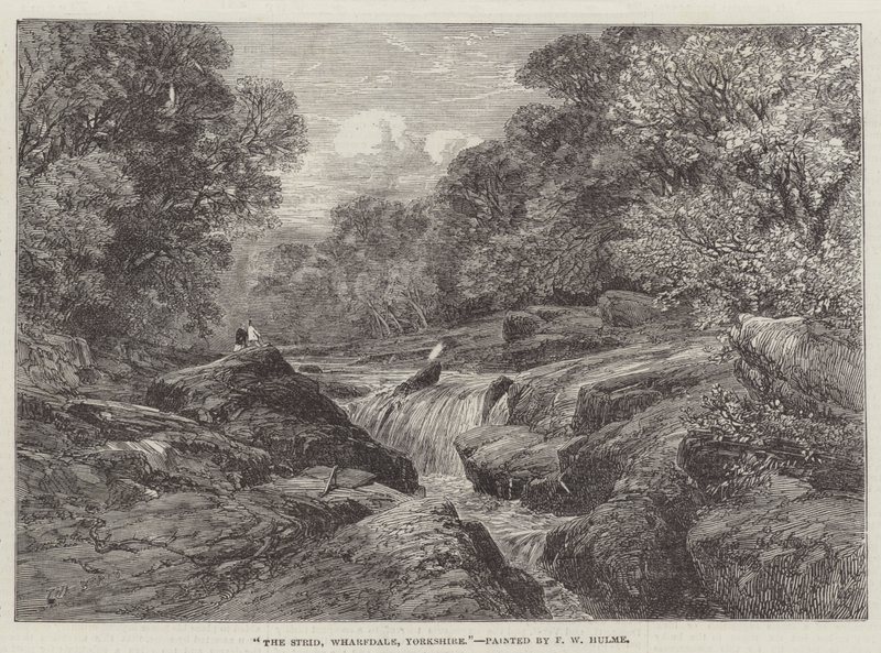The Strid, Wharfdale, Yorkshire by Frederick William Hulme