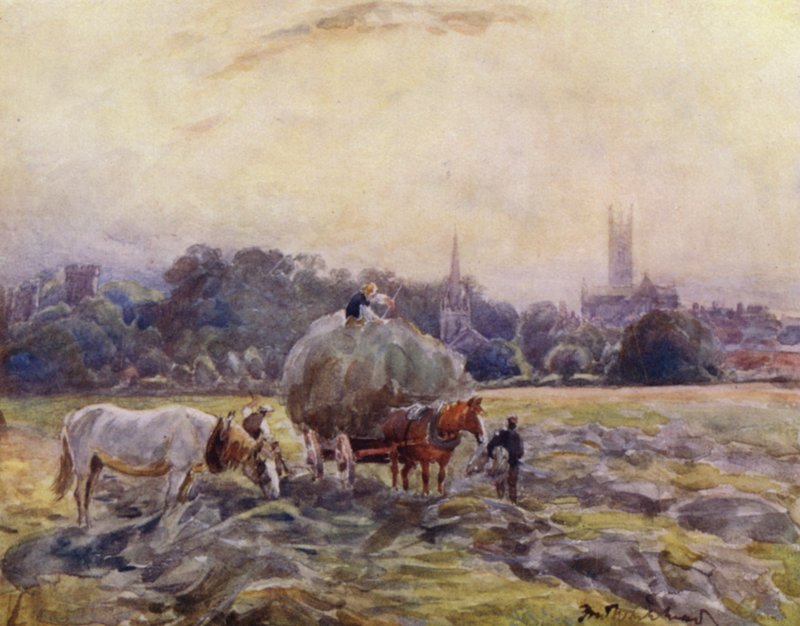Hayfield, Warwick by Frederick William Newton Whitehead