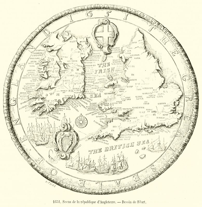 1651, Seal of the Republic of England by French School