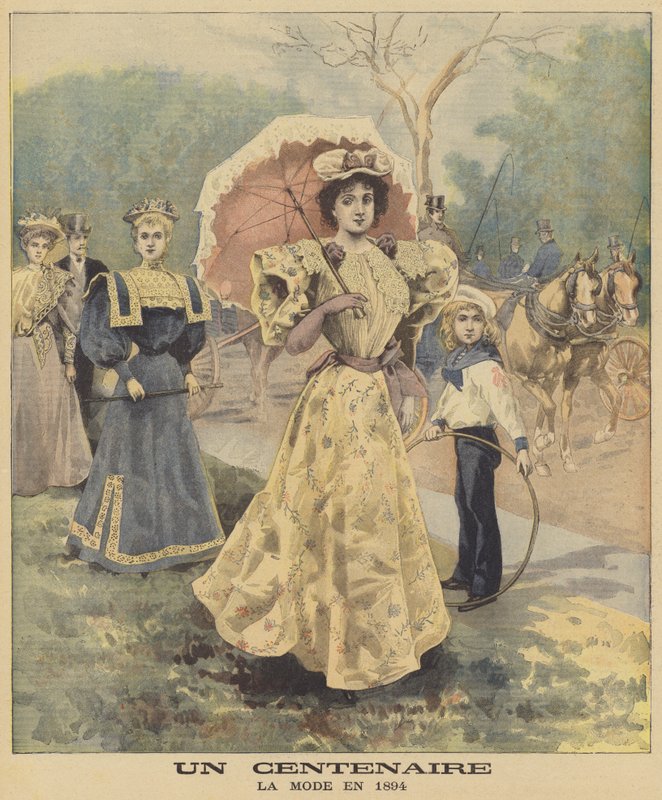 A centenary: fashion in 1894 by French School