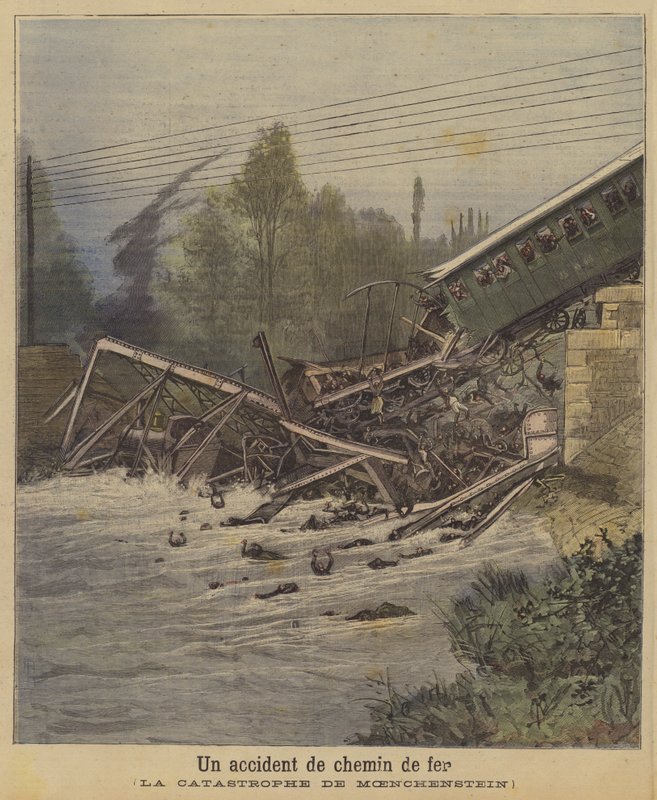 A Railway Accident by French School