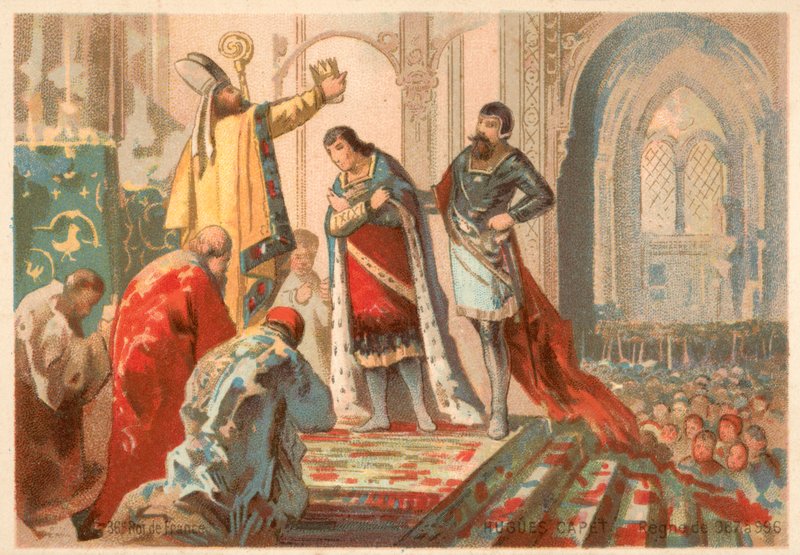 Coronation of Hugh Capet as King of France, 987 by French School