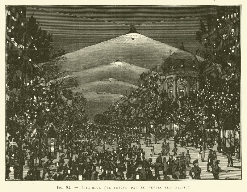 Electric Lighting by the Million Reflector by French School