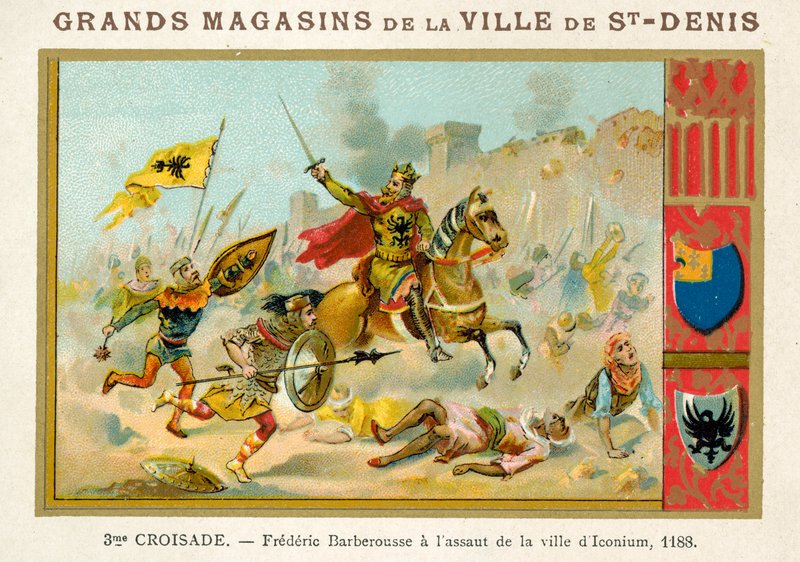 Frederick Barbarossa at the Assault on the Town of Iconium, 3rd Crusade, 1188 by French School