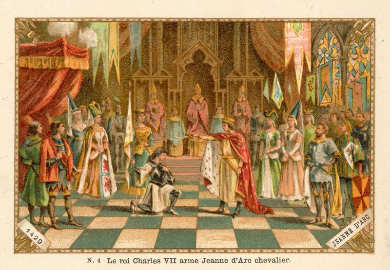 King Charles VII of France Knighting Joan of Arc, 1429 by French School