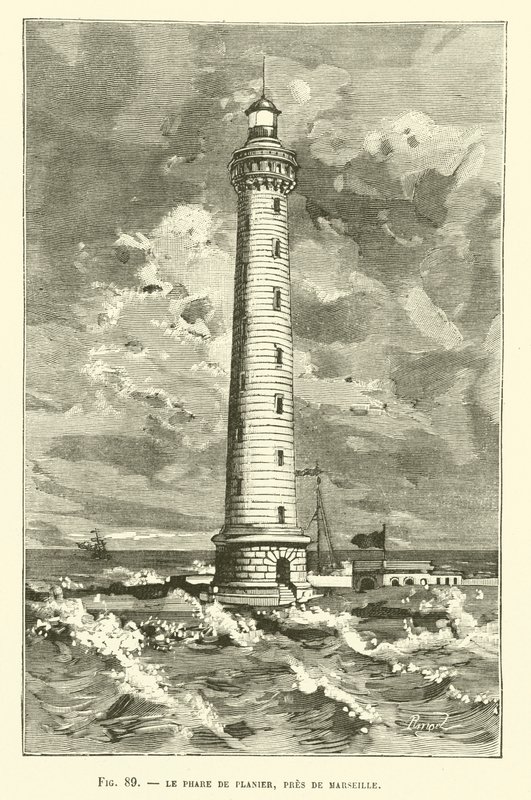 The Planier Lighthouse, Near Marseille by French School