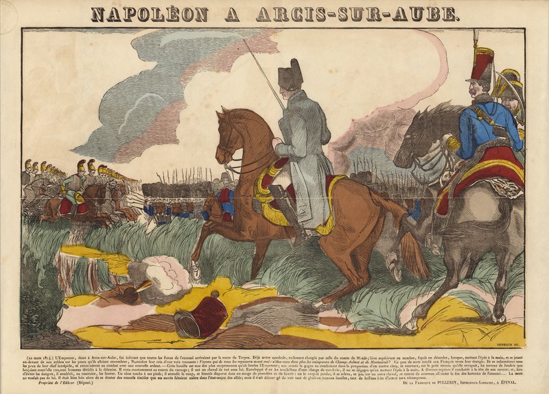 Napoleon at Arcis-sur-Aube by French School