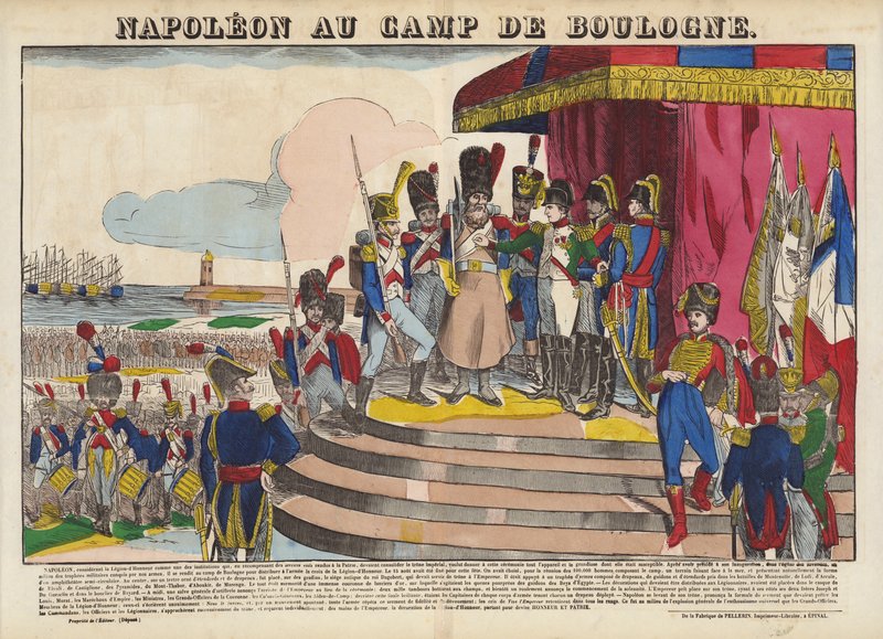 Napoleon at the Camp of Boulogne by French School