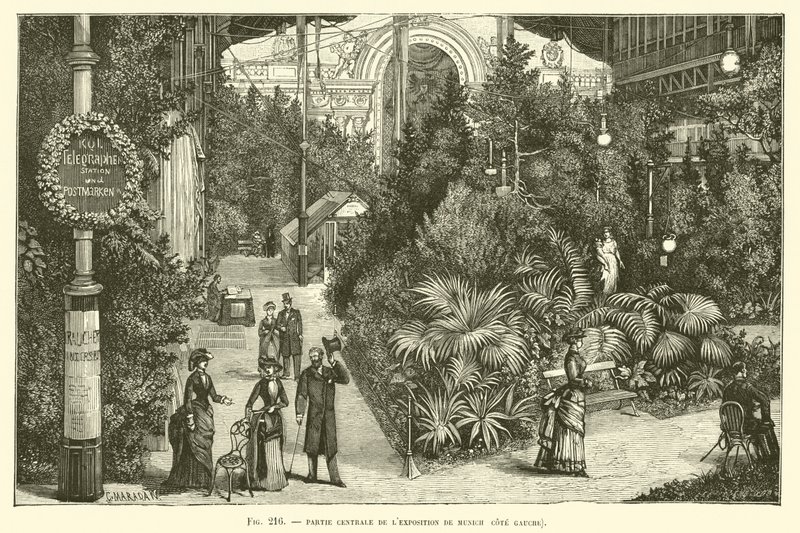 Central Part of the Munich Exhibition, Left Side by French School