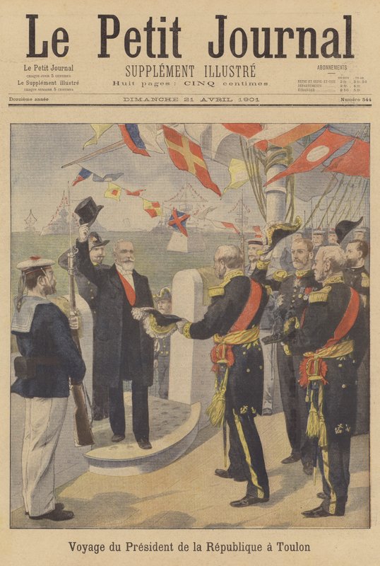 President Loubet of France visiting Toulon by French School