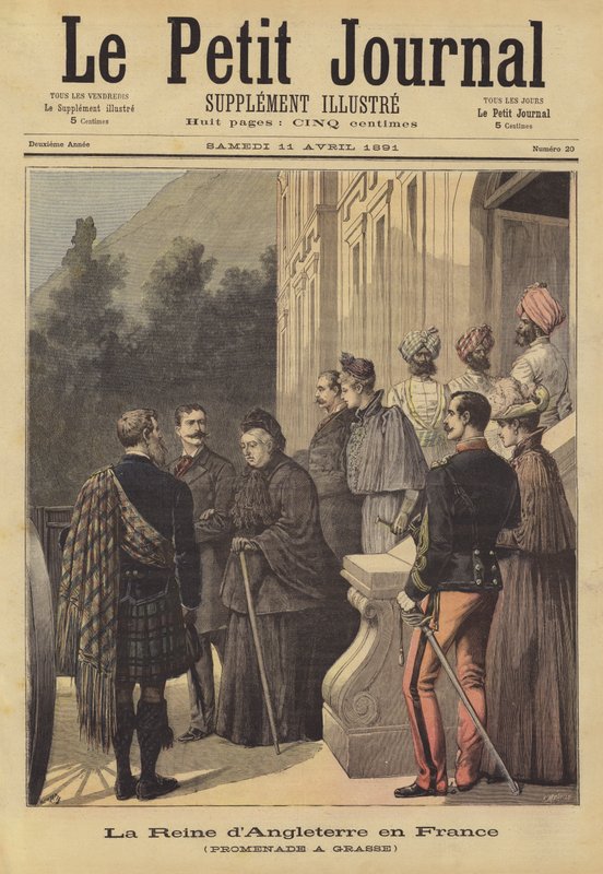 Queen Victoria in France by French School