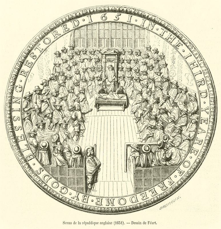 Seal of the English Republic, 1651 by French School