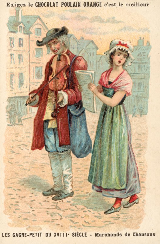 Sellers of Songs, 18th Century by French School