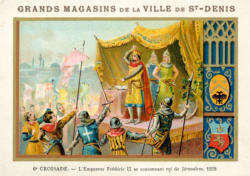 The Emperor Frederick II Crowns Himself King of Jerusalem, 6th Crusade, 1229 by French School