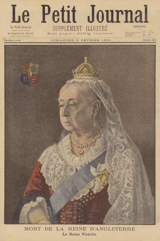 The death of Queen Victoria by French School