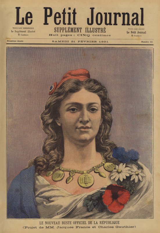 The New Official Bust of the French Republic by French School