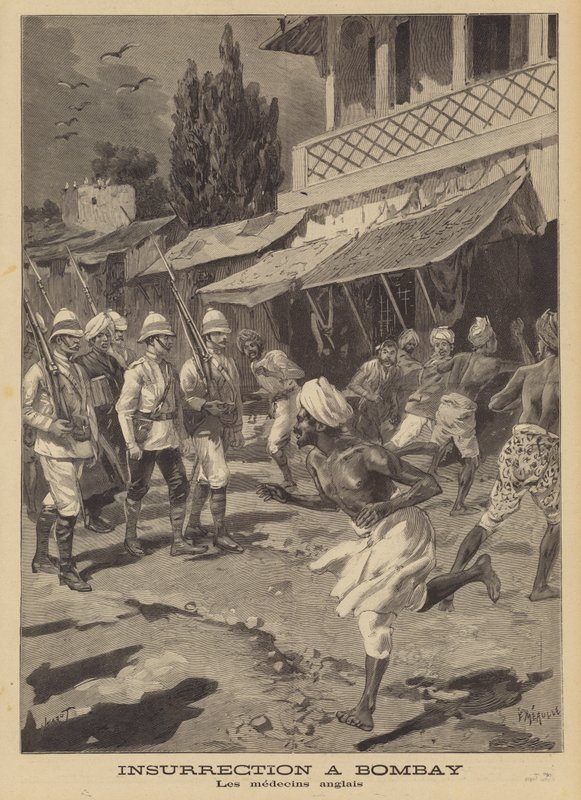 Uprising in Bombay by French School
