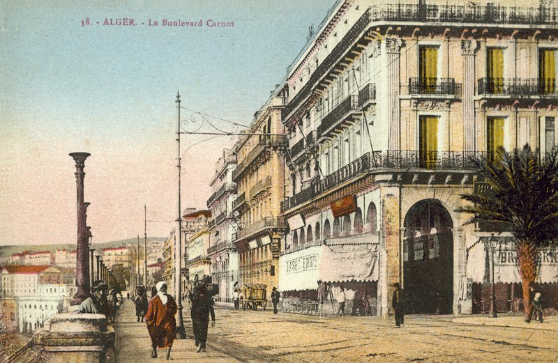 Algiers, Algeria, Le Boulevard Carnot by French Photographer