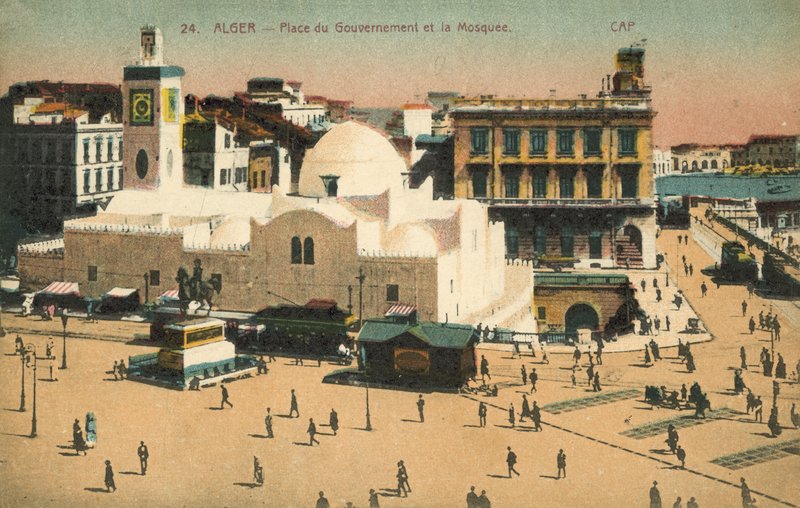 Algiers, Algeria, Place du Gouvernement, Mosque by French Photographer