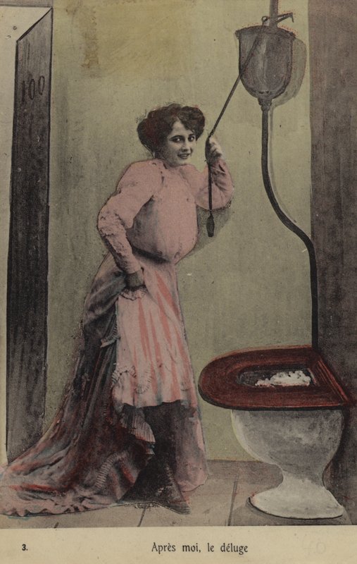 After Me, The Flood; Girl in Lavatory by French Photographer