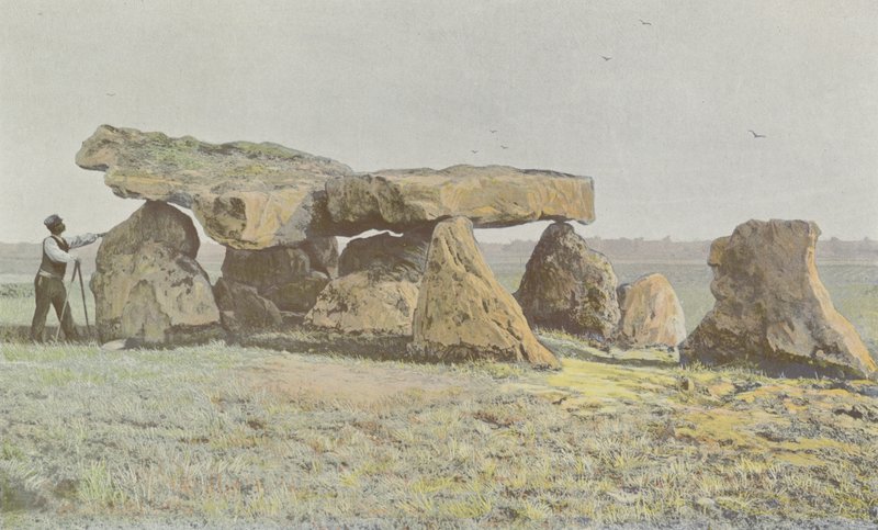 Arcay, Rochebillaude Dolmen, South Side by French Photographer