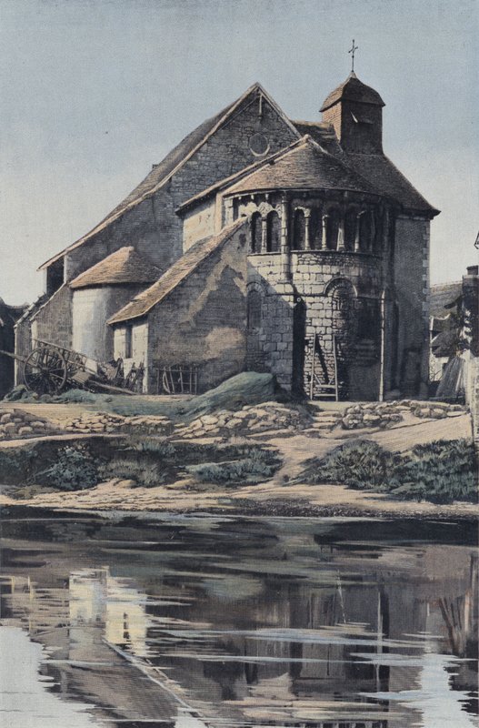 Ardentes, Church, South Side by French Photographer