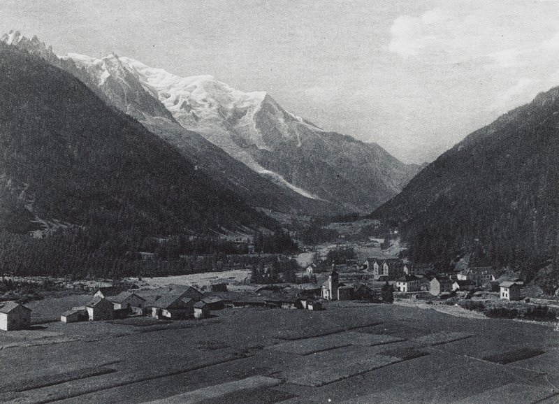 Argentieres and Mont-Blanc by French Photographer