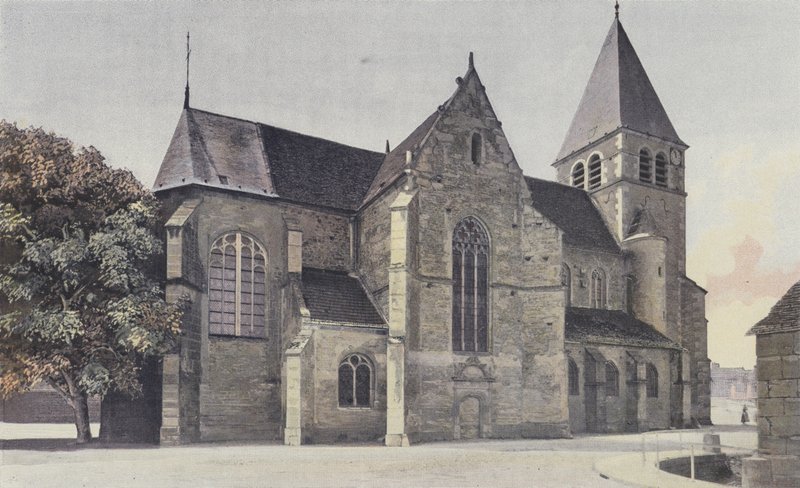 Bagneux-la-Fosse, Church, North View by French Photographer