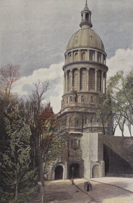 Boulogne-sur-Mer, Calais Gate and Notre-Dame Church by French Photographer