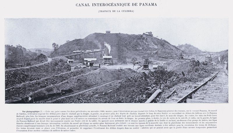 Canal Interoceanique De Panama, Travaux De La Culebra by French Photographer