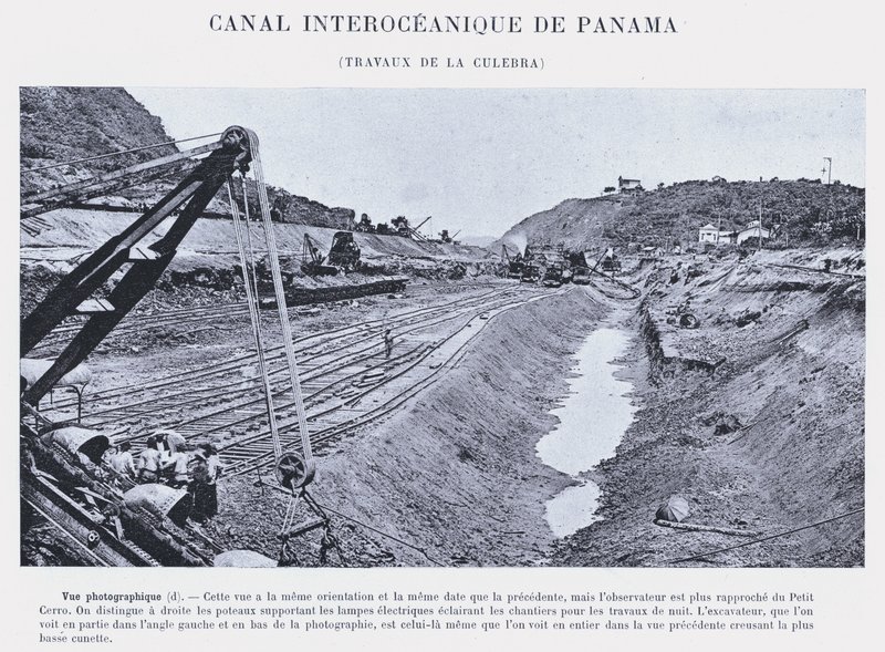 Interoceanic Canal of Panama, Works of the Culebra by French Photographer
