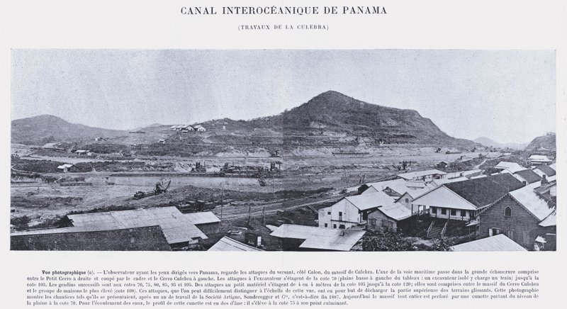 Interoceanic Canal of Panama, Works of the Culebra by French Photographer