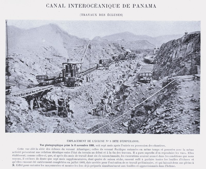 Canal Interoceanique De Panama, Travaux Des Ecluses by French Photographer