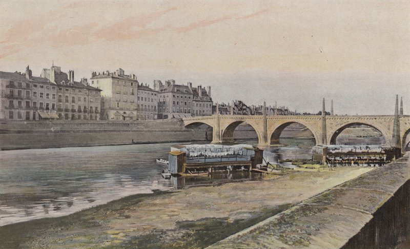 Chalon-sur-Saone, Saint-Laurent Bridge by French Photographer