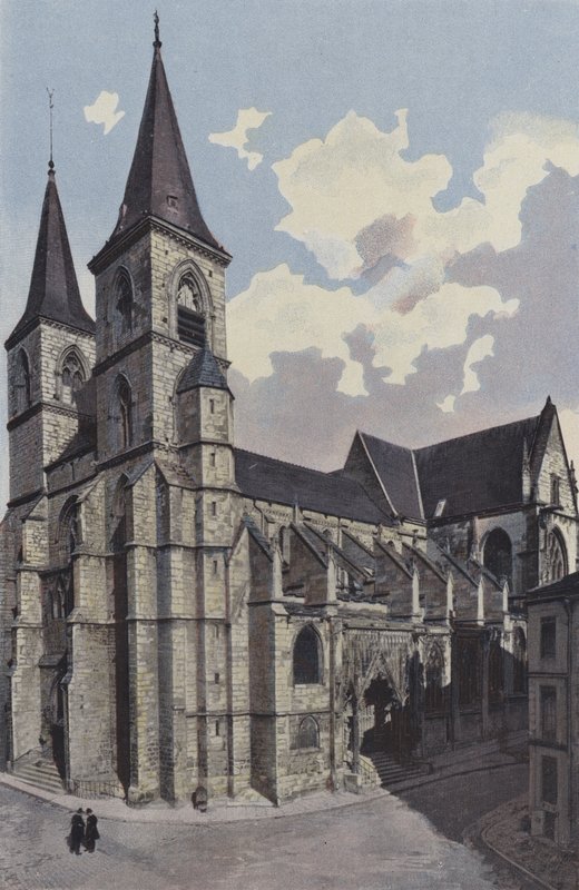 Chaumont, Saint-Jean-Baptiste Church, Southwest View by French Photographer