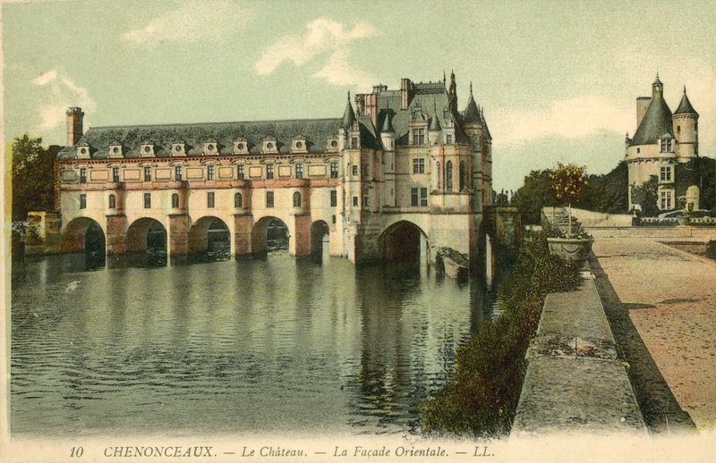 Chenonceaux, Le Chateau, Eastern Facade by French Photographer